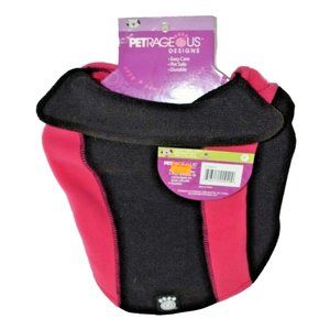 PetRageous Dog Small Designs Pink and Black Wrap Pet Jacket